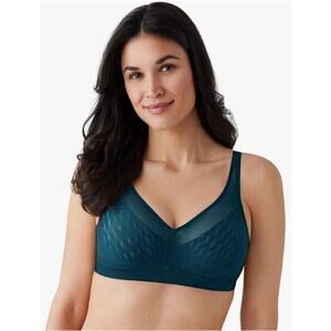 Wacoal Elevated Allure Wire Free Wireless Full Figure Bra in Dark Teal 40B